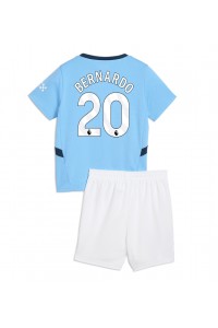 Fotbalové Dres Manchester City Bernardo Silva #20 Dětské Domácí Oblečení 2024-25 Krátký Rukáv (+ trenýrky)